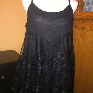 Torrid Black Lace Tank Top 1X